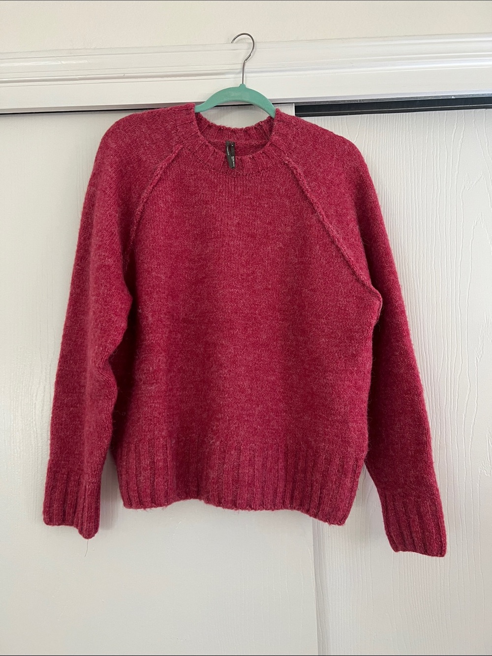 Anthropologie Crewneck Sweater in Deep Berry